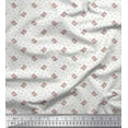thumbnail image 1 of Soimoi Japan Crepe Satin Fabric Leaves & Rose Floral Printed Fabric 1 Yard 42 Inch Wide, 1 of 3