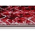 thumbnail image 5 of Ladole Rugs Everest Collection Verona Traditional Trellis Pattern European Beautiful Indoor Area Rug Carpet in Red and Black, 5x8(5'3" x 7'6", 160cm x 230cm), 5 of 5