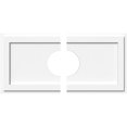 thumbnail image 1 of Ekena Millwork CMP32X16RE2-07000 7 in. ID x 11 in. Rectangle Architectural Grade PVC Contemporary Ceiling Medallion - 2 Piece, 1 of 4