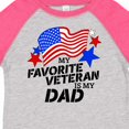 thumbnail image 4 of Inktastic My Favorite Veteran is My Dad Boys or Girls Toddler T-Shirt, 4 of 5
