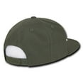 thumbnail image 3 of Decky 360 6 Panel High Profile Structured Ripstop Snapback Hat-Olive, 3 of 3
