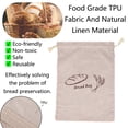 thumbnail image 3 of TOP-MAX Natural Linen Fresh Bread Bag Food Storage Bag for Keeping Bread Snacks Sweets Fruit Fresh, 3 of 8