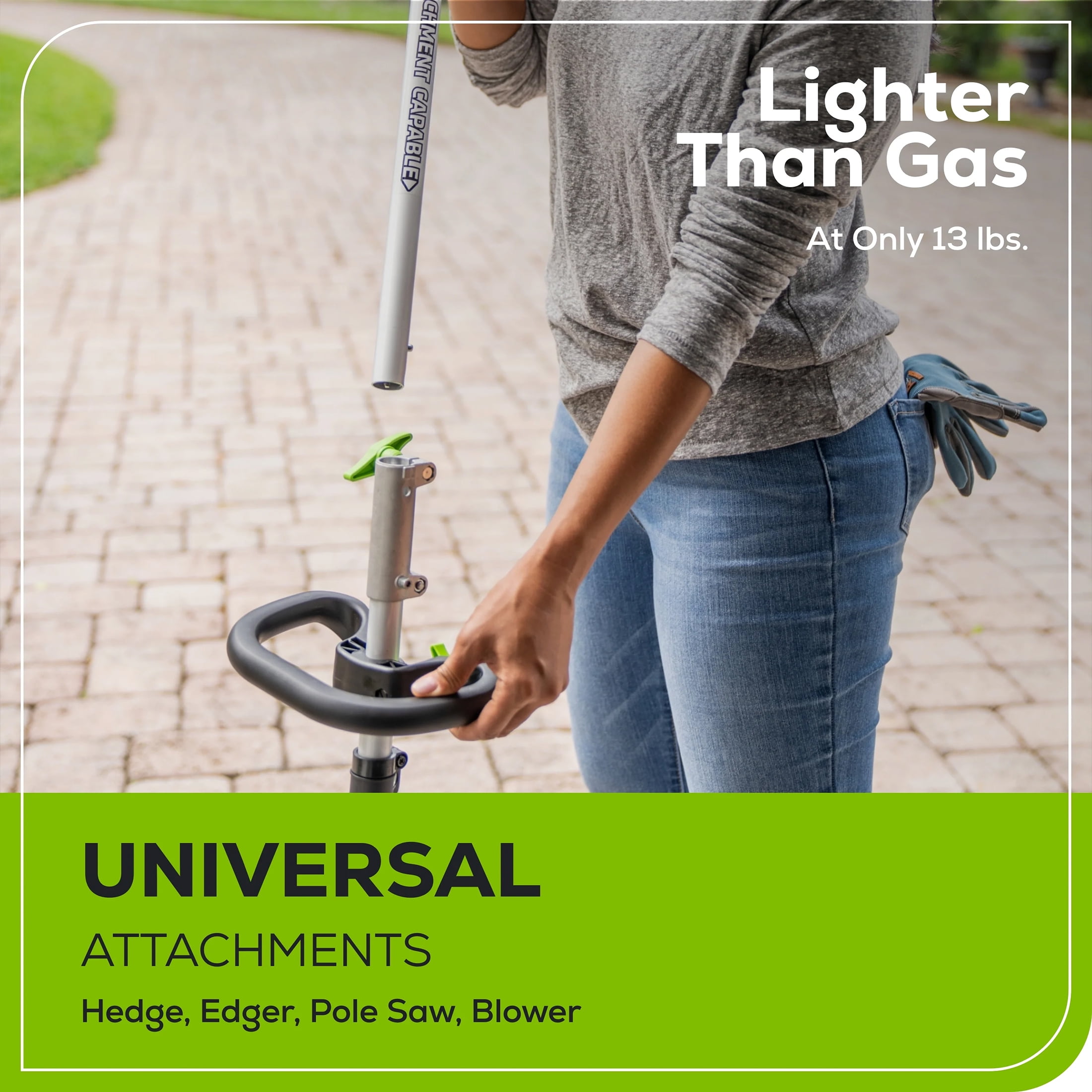 Greenworks 60V 16" Cordless Battery String Trimmer (Attachment Capable) with 4.0 Ah Battery & Charger