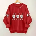 thumbnail image 2 of ShiShine Christmas Sweatshirt for Women Cute Christmas Graphic Sweater Funny Xmas Long Sleeve Holiday Pullover Tops, 2 of 3