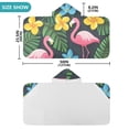 thumbnail image 4 of Yayeee Kids Hooded Towels Toddler Soft Absorbent Beach Bathing Wrap 50" x 23.5", Flamingo Floral Pattern, 4 of 5