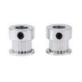 thumbnail image 1 of 2pcs Timing Pulleys, Belt Pulley, Durable 20 Teeth Repair Replacing Old Part Replacement For Building 3D Printer, 1 of 8