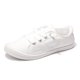 thumbnail image 1 of Zapatillas slip-on de lona para mujer BENEKER blancas, planas y cómodas, 1 of 7
