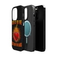 thumbnail image 2 of DistinctInk Tough Case for Apple iPhone 15 PRO (6.1" Screen), Compatible with MagSafe Charging - Faith Is Fire Light Flames, 2 of 6