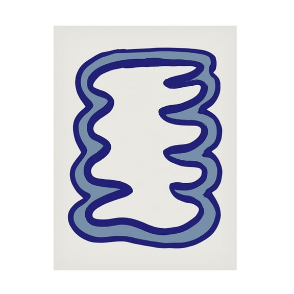 Trademark Fine Art Pictufy Studio Blue Organic Canvas Wall Art