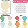 thumbnail image 2 of 1set 8 sets Flower Paper for Wedding Party Home Decoration with 40pcs Flat Round Acrylic Double-sided Tape Flower 150x112x0.2mm 9 colors 1pc/color 9pcs/set, 2 of 9