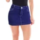 thumbnail image 1 of Short Falda Dama Levanta Pompa Mezclilla Excelente Calidad, 1 of 7