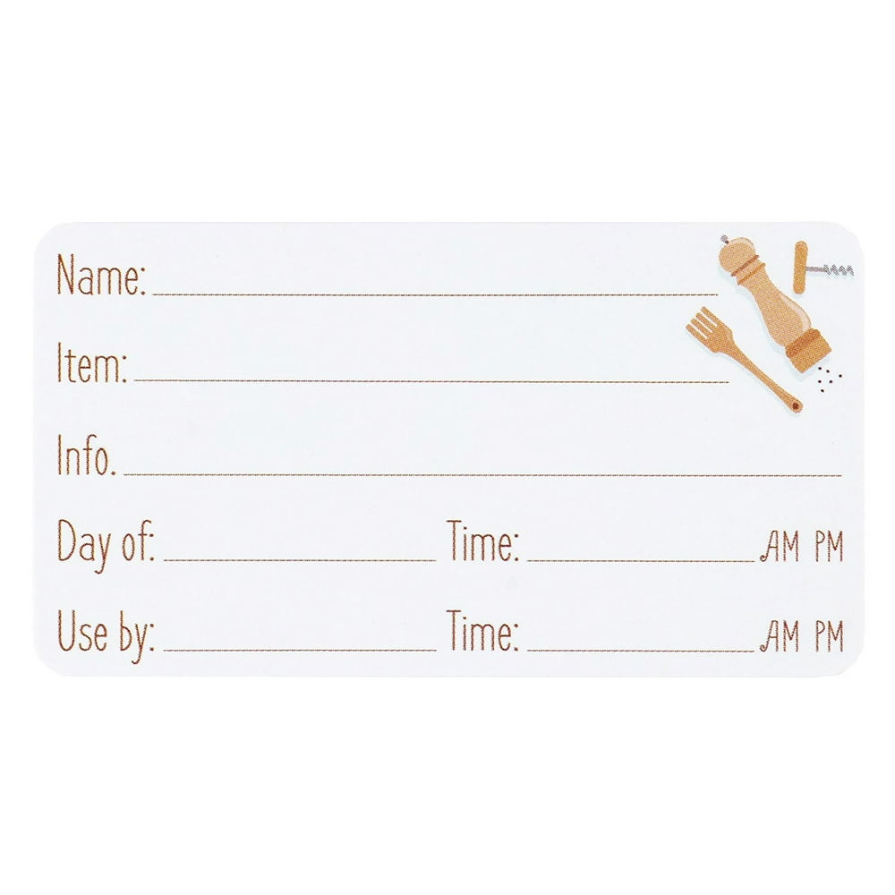 Food Labels Stickers - 500-Count Food Storage Labels, Shelf Life Stickers for Meal Prep ...