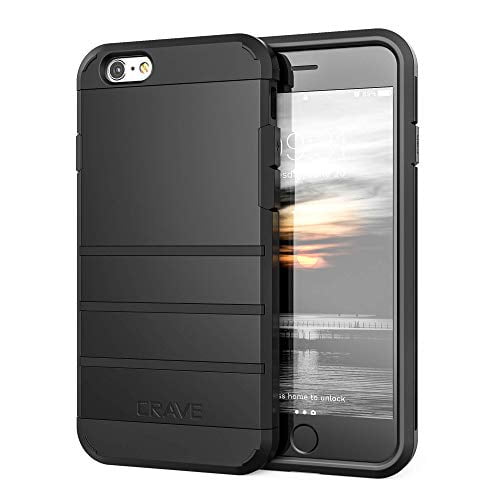 iPhone 6S Case, iPhone 6 Case, Crave Strong Guard Protection Series Case for Apple iPhone 6 6s (4.7 Inch) - Black