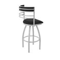 thumbnail image 2 of 860 Hunter 36" Swivel Bar Stool with Anodized Nickel Finish and Black Vinyl Seat and Back, 2 of 5