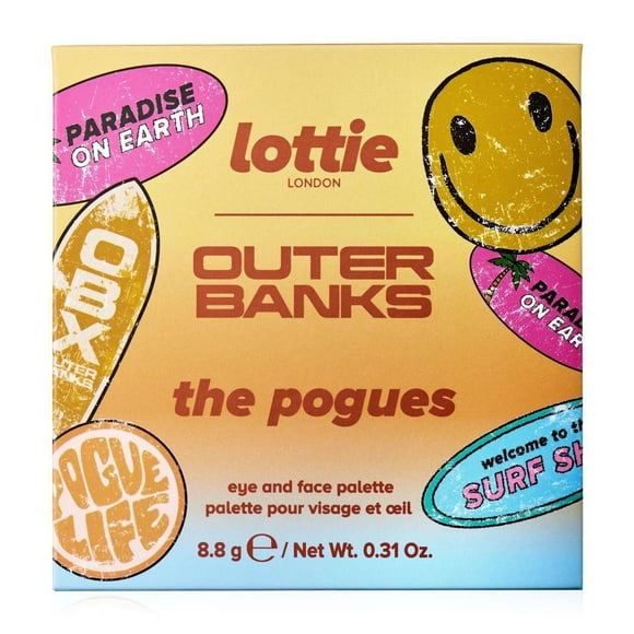 Lottie London - Outer Banks - Les Pogues - Palette yeux et visage - 0,31 OZ