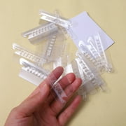 Meiiso Promotional Offer! Index Tags, Unv43313 1/3 Cut Labels 3.5 Inch Plastic Hanging File Folder Index Labels Clear (Pack of 25), Clear, 2.73*2.34*0.78In, Office&Craft&stationery