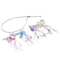 thumbnail image 1 of Juguetes de varita para gatos diseño de campana diversión interactiva con 4 accesorios reemplazables para interiores ANGGREK Otros, 1 of 8