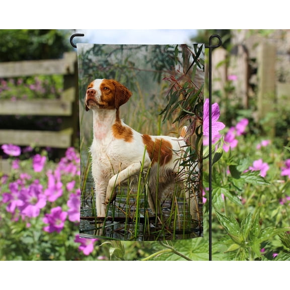 Brittany Spaniel Garden Flag