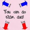 thumbnail image 2 of CafePress - You Can Do This Dad! Infant Bodysuit - Baby Light Bodysuit, Size Newborn - 24 Months, 2 of 4
