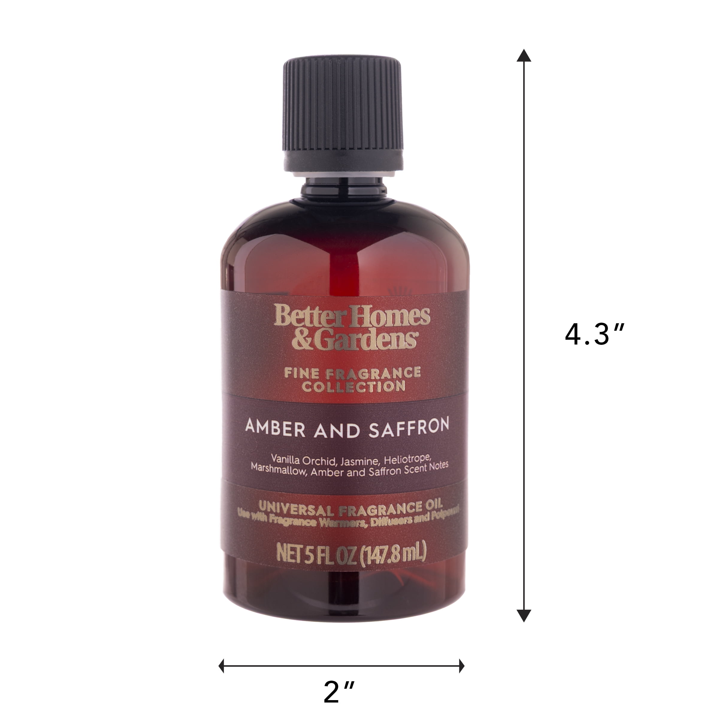 Better Homes & Gardens Fine Fragrance Universal Oil, Amber and Saffron, 5 fl oz