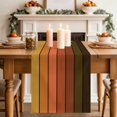 thumbnail image 2 of Table Runners 72 Inches Long Dress Scarves, Orange Gradient Wooden Plank Farmhouse Kitchen/Dining Table Decor Table Runner, Coffee Tablerunners, Farmhouse Country Wood Grain 13x72 Inch, 2 of 9