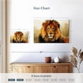 thumbnail image 4 of Elephant Stock Blue Eyed Lion Wall Art - Horizontal Canvas Wall Art - Living Room Wall Decor - Animal Canvas - Orange And Brown Decor - 12" x 8", 4 of 8