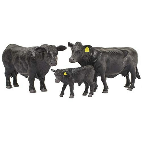 Little Buster Toys Angus Cow - Vacada de Angus Black Realistic, escala 1/16 Little Buster Toys Little Buster Toys