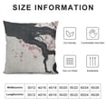 thumbnail image 5 of Creowell  Cherry Blossom Throw Pillow Cover Watercolor Pink Japanese Cherry Tree BlossomDecorative Pillowcase for Sofa and Bed Couch White, 5 of 5