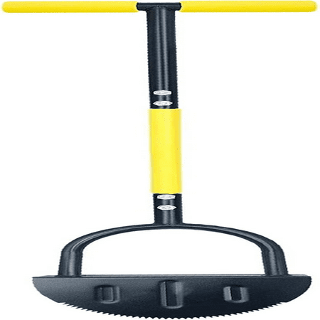 

SHZHLAIFZB Durable Manual Steel Edger Tool with Long Handle - Half Moon Handheld Design for Easy Use - Steel Blade for Precise Edging | Ideal Landscaping Tool for Grass Sidewalk Drivewa
