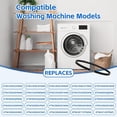 thumbnail image 3 of CEORPER 2Pieces Rubber Washing Machine Drive Belts for GTW220A CK6WW GTW220ACK7WW, 3 of 9