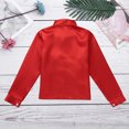 thumbnail image 4 of inlzdz Kids Boys Sequins Long Sleeve Button Down Dress Shirt 70s Disco Party Choir Jazz Dance Costume Red 4-5, 4 of 7