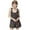 Brown, variant on Lenpel Girls' Casual Jumpsuits Adjustable Strap Scoop Neck Sleeveless Loose Short Rompers Summer Overall Shorts with Pockets