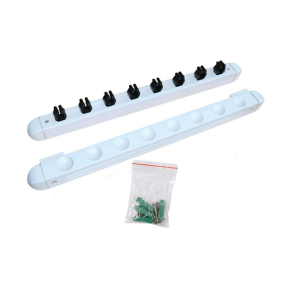 Maoww Pool Cue Rack Wooden Wall Mounted Center Billiard Yellow Room Players Community for White Length 48 cm