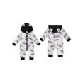 thumbnail image 2 of Caoirhny Baby Girl Boy Halloween Romper Bat Print Long Sleeve Full Length Hooded Jumpsuit for Fall, 2 of 9