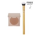 thumbnail image 2 of Soft-bristled large powder brush, double-ended eyeliner and facial mask brush, bamboo-handled eyeshadow brush, makeup brush, 2 of 6