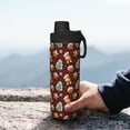 thumbnail image 7 of Cauagu Christmas Gingerbread Print 18oz Vacuum Insulated Stainless Steel Water Bottle,Coffee Travel Mug Spill Proof with Lid,Thermos Cup for Keep Hot/Ice Water Drinks, 7 of 7