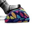 thumbnail image 5 of Abstract Foot Rest, Colorful View of Round Striped Elements Whimsical Shapes and Concept, Non-Slip Backing Adjustable Ergonomic Memory Foam Leg Support for Office, Indigo and Multicolor, by Ambesonne, 5 of 5