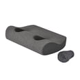 thumbnail image 3 of Almohada ergonómica para orejas perforadas, con funda, para dormir de lado. Gris oscuro, 3 of 9