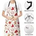 thumbnail image 4 of Kdxio Gingerbread Holiday Sweets Apron with Pockets Adjustable Kitchen Aprons for Men Women Waterproof Aprons for Cooking,Drawing,Crafting, Baking Household Cleaning, 4 of 5