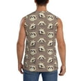 thumbnail image 4 of Fotbe Men's Raccoon Print Men's Sleeveless Muscle Tank Tops Casual T-Shirts for Gym Workout Beach-Medium, 4 of 8