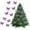 Purple, variant on HYLLai 10-Pack Sparkling Butterfly Ornaments for Christmas Tree and Gift Box Decor, Glitter Holiday Accents, Gold