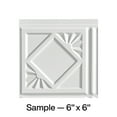 thumbnail image 1 of FASÄDE Traditional Style 4 Decorative Vinyl Backsplash Panel in Gloss White (6X6 Inch Sample), 1 of 5