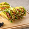 thumbnail image 2 of Stainless Steel Taco Holder Tortilla Stand Burrito Tray the actual Shell Rack w/Handles, 2 of 9