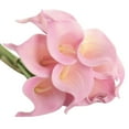 thumbnail image 5 of Dusknt Clearance Sale! Calla Lily Artificial Decoration Flowers Single Color 10Pc Pink 10Pc Artificial Flower Latex Real Bridal Wedding Bouquet Home Decoration, 10Pc Artificial Flowers, 5 of 7