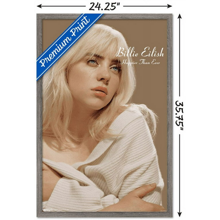 Free Shipping! Trends International Billie Eilish Multicolor Satin