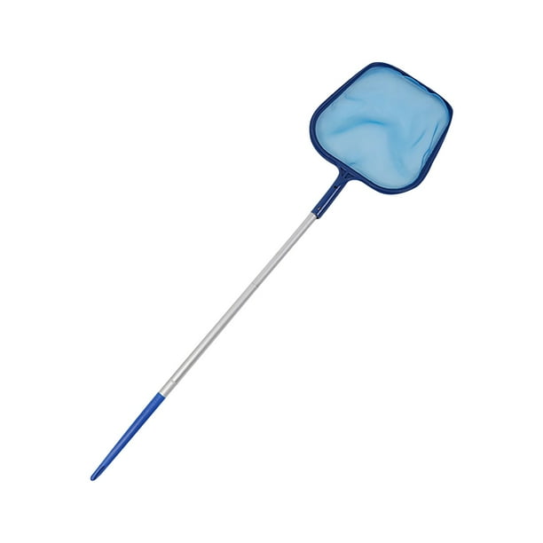 Estándar de limpieza de piscinas con varillas, red para hojas poco profundas, 5 secciones, varilla de aluminio, red poco profunda, red para varillas extraíble de 5 secciones, hilos a presión