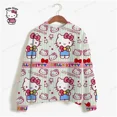 thumbnail image 5 of Sudadera de calle para mujer, sudaderas con capucha para mujer, sudaderas con estampado de dibujos animados, sudadera corta con estampado de HELLO KITTY para mujer, 5 of 5