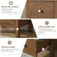 thumbnail image 4 of 4 Drawer Dresser for Bedroom Tall Chest of Drawers Wood Storage Dresser Organizer Nightstand for Living Room, 4 of 9