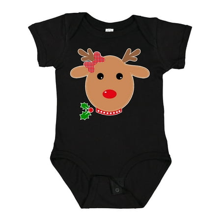 

Inktastic girl reindeer Boys or Girls Baby Bodysuit