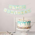 thumbnail image 3 of Billuyoard 1 Uds. Set 16,4 pies Tarjeta de papel azul decoraciones de cumpleaños para fiesta de cumpleaños cartel de feliz cumpleaños cartel de Kits de decoración para fiestas Verde 16.4 pies, 3 of 6